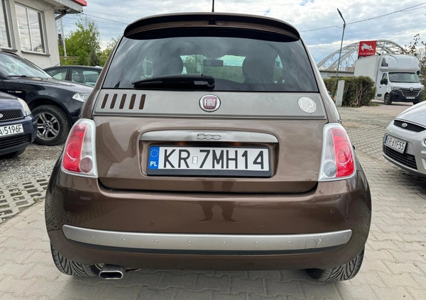 Fiat 500 cena 19900 przebieg: 160000, rok produkcji 2010 z Kraków małe 37